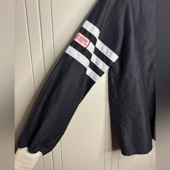 VTG RJS Racing Equipment Full Zip-Up Jacket
Men's Small Black White Strips - Picture 4 of 15